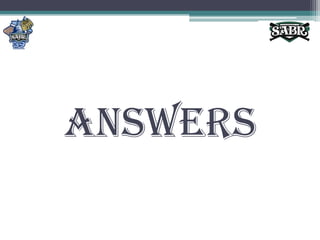 ANSWERS