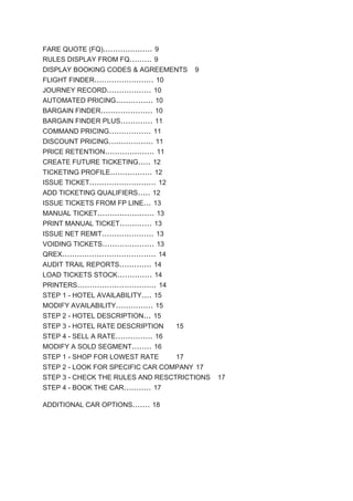 Sabre Notes.pdf Sabre-Quick-REF.pdf Travel GDS commands notes for Sabre and worldspan | PDF