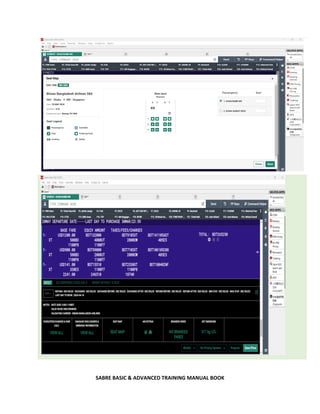 SABRE BASIC & ADVANCED TRAINING MANUAL BOOK
 