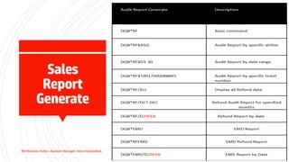Session on GDS-Sabre Reservation System: Reservation & Ticketing Basic ...