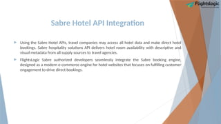 Sabre Api Sabre GDS API Integration | Travel GDS System | PPTX