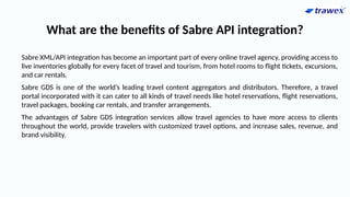 Api Sabra Sabre Global Distribution System | Sabre Booking Engine | PPTX