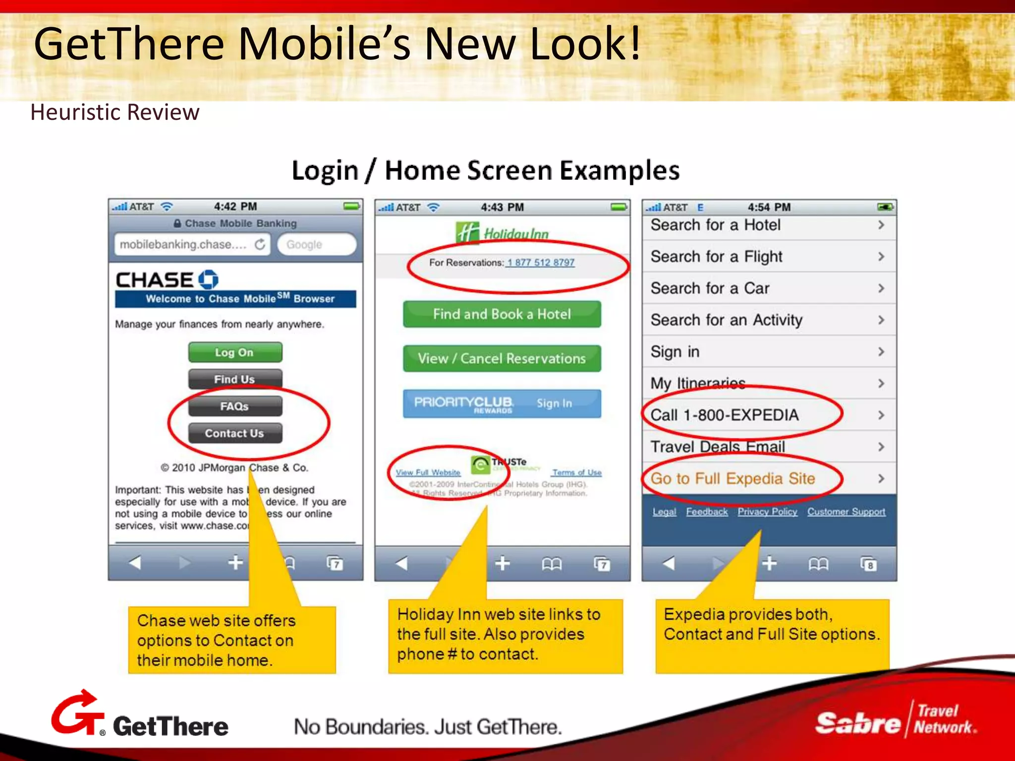 GetThere Mobile’s New Look!
Heuristic Review




                              108
 