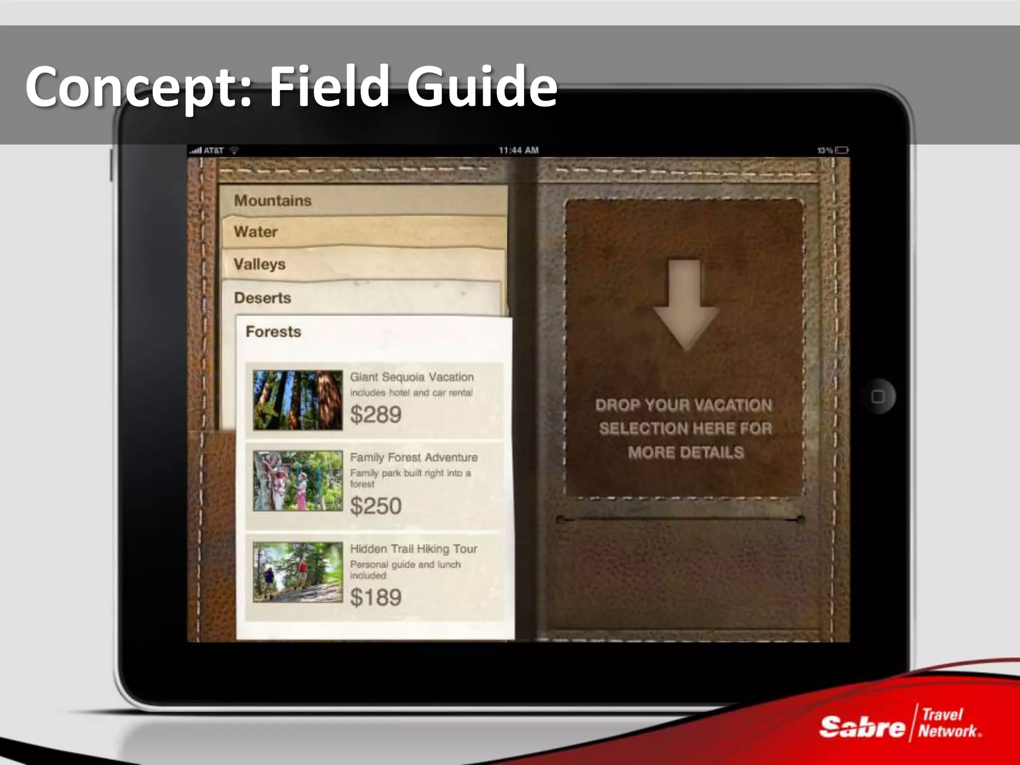 Concept: Field Guide
 