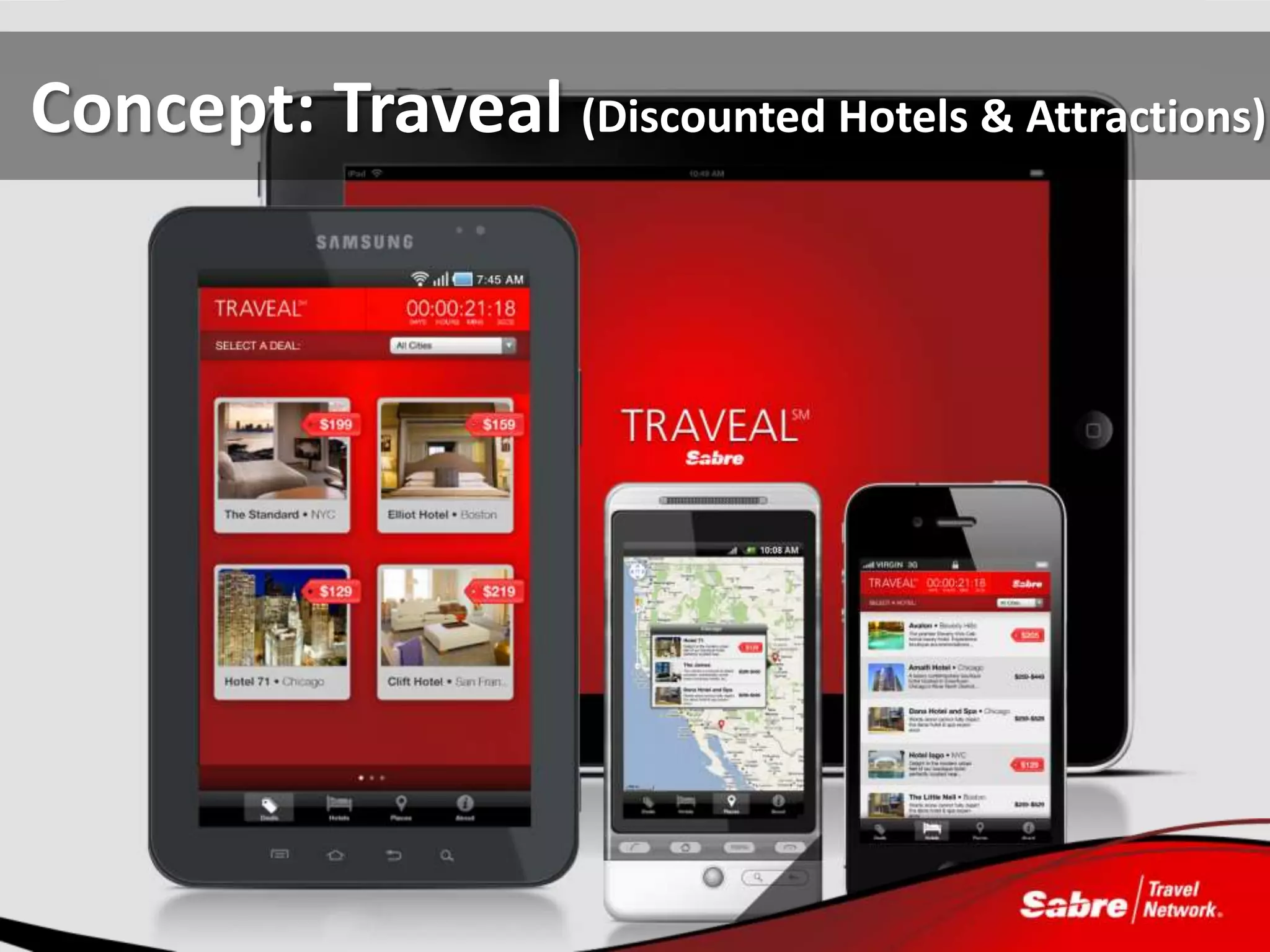 Concept: Traveal (Discounted Hotels & Attractions)
 