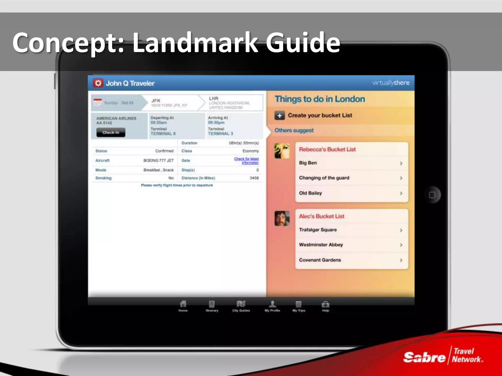 Concept: Landmark Guide
 