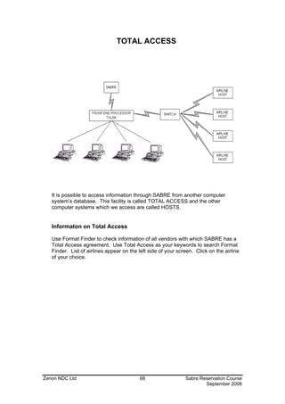 Sabre reservation manual | PDF