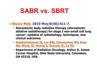 Stereotactic Ablative Radiotherapy for Liver Cancer: Report from Tri ...