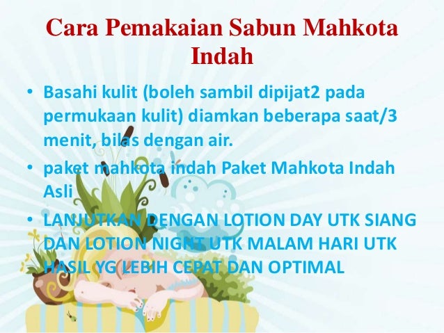 Sabun mahkota indah asli,krim pemutih wajah,cream pemutih ...