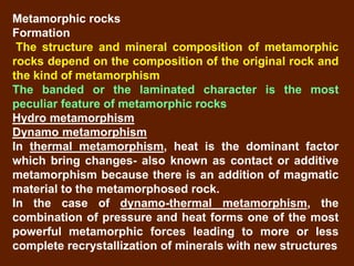 Metamorphic Characters SAC 101 Lecture 3 PPT.ppt