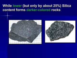Silica Color In Rocks SAC101 (Lecture 5 Minerals) ppt. powerpoint | PPT