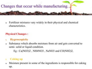 Mixed Fertilizers - Definition, Preparation and Compatibility. 