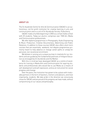 SACAC Short Term Courses Brochure | PDF