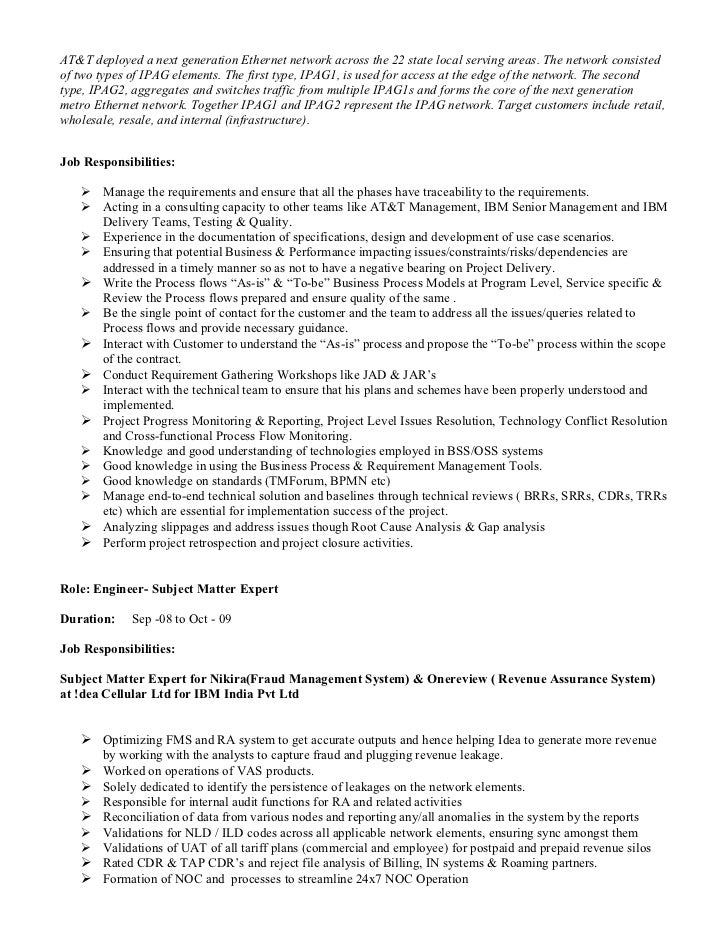sachin 5 yrs telecom ba pmp resume