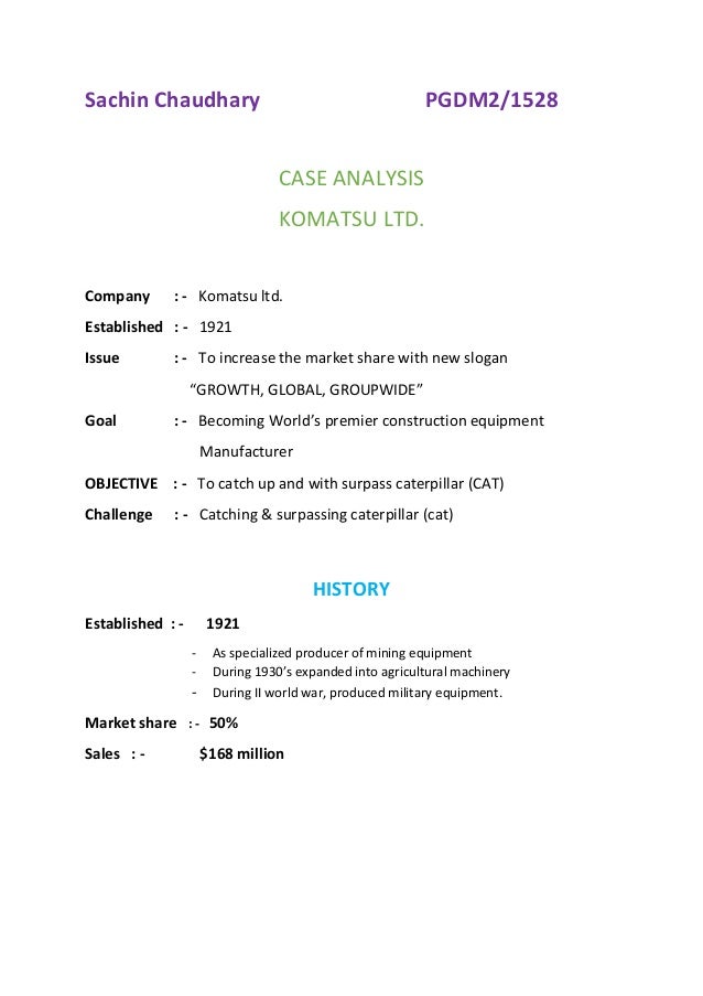 Komatsu case essay 06 image