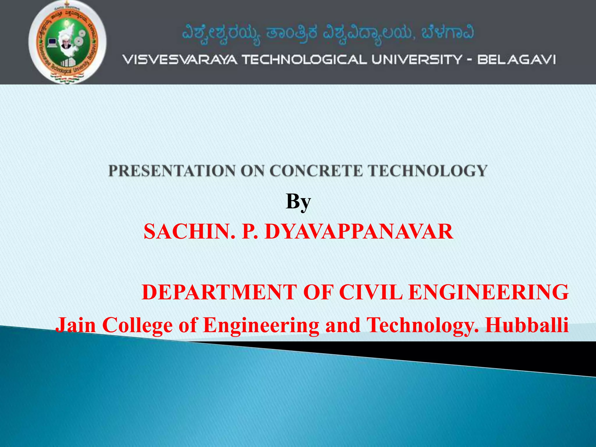 VTU CBCS SCHEME Concrete Technology. Tests on Harden Concrete | PPT