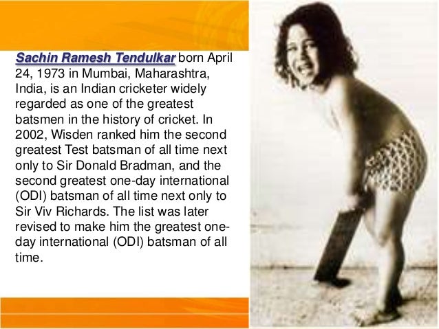 My role model sachin tendulkar essay