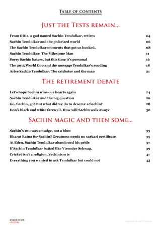 Sachin tendulkar e_book | PDF