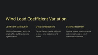 Wind Load Coefficient Using Api Sachpazis: Design of Steel Warehouse in ETABS | PPTX