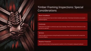 Timber Inspection Sachpazis: A Checklist for Structural Inspections | PPTX