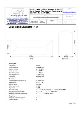 Sachpazis: Wind Loading Analysis & Design for a Hipped Roof Example ...