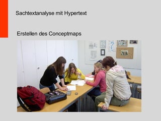 Sachtextanalyse mit Hypertext Erstellen des Conceptmaps 