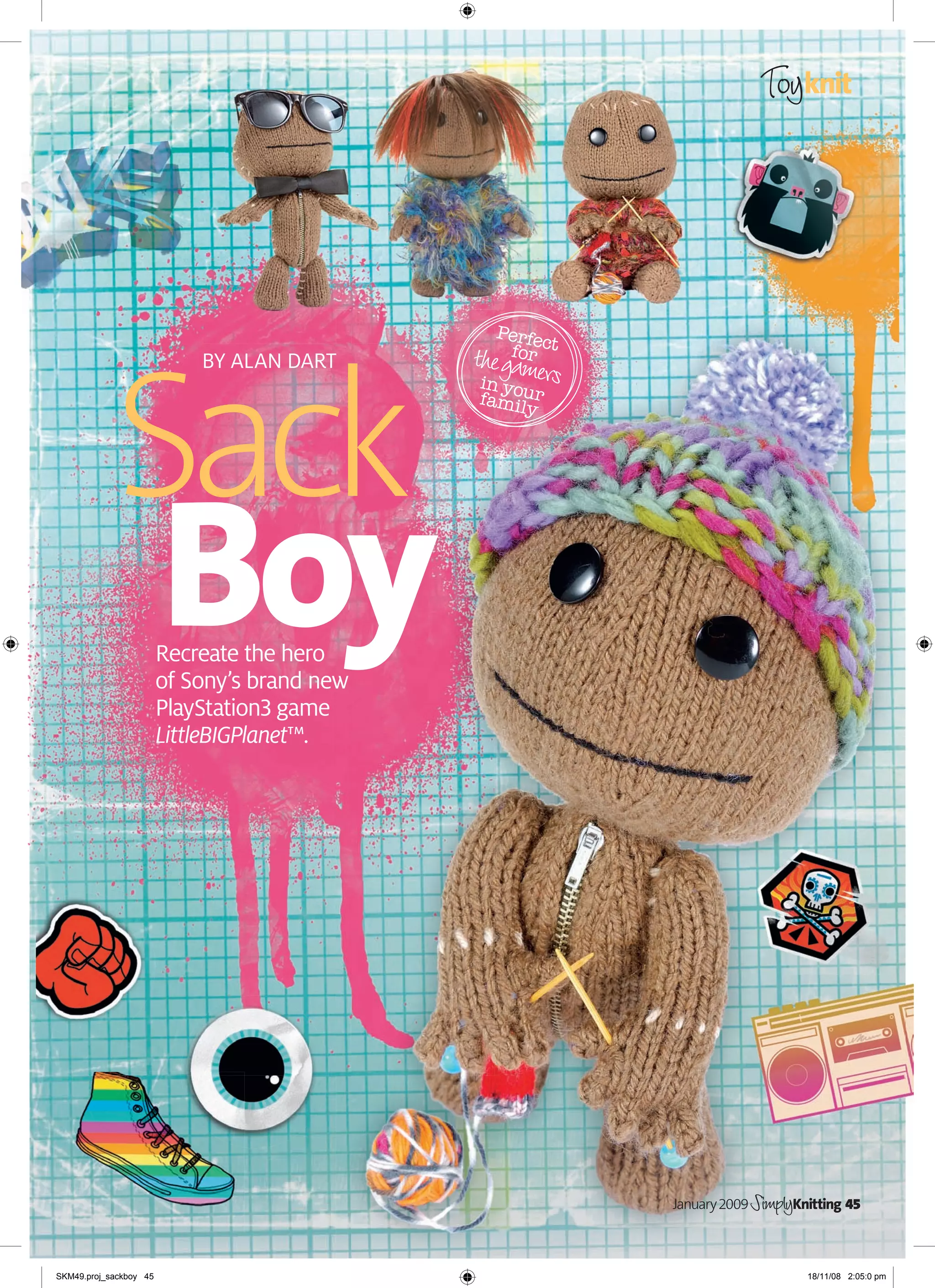 Sackboy Knitting Pattern Screen