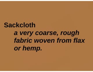 Sackloth