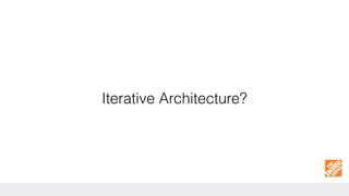Iterative Architecture?
 