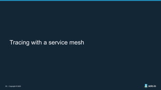 35 | Copyright © 202035 | Copyright © 2020
Tracing with a service mesh
 