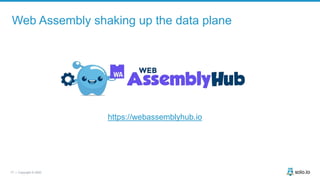 77 | Copyright © 2020
Web Assembly shaking up the data plane
https://webassemblyhub.io
 