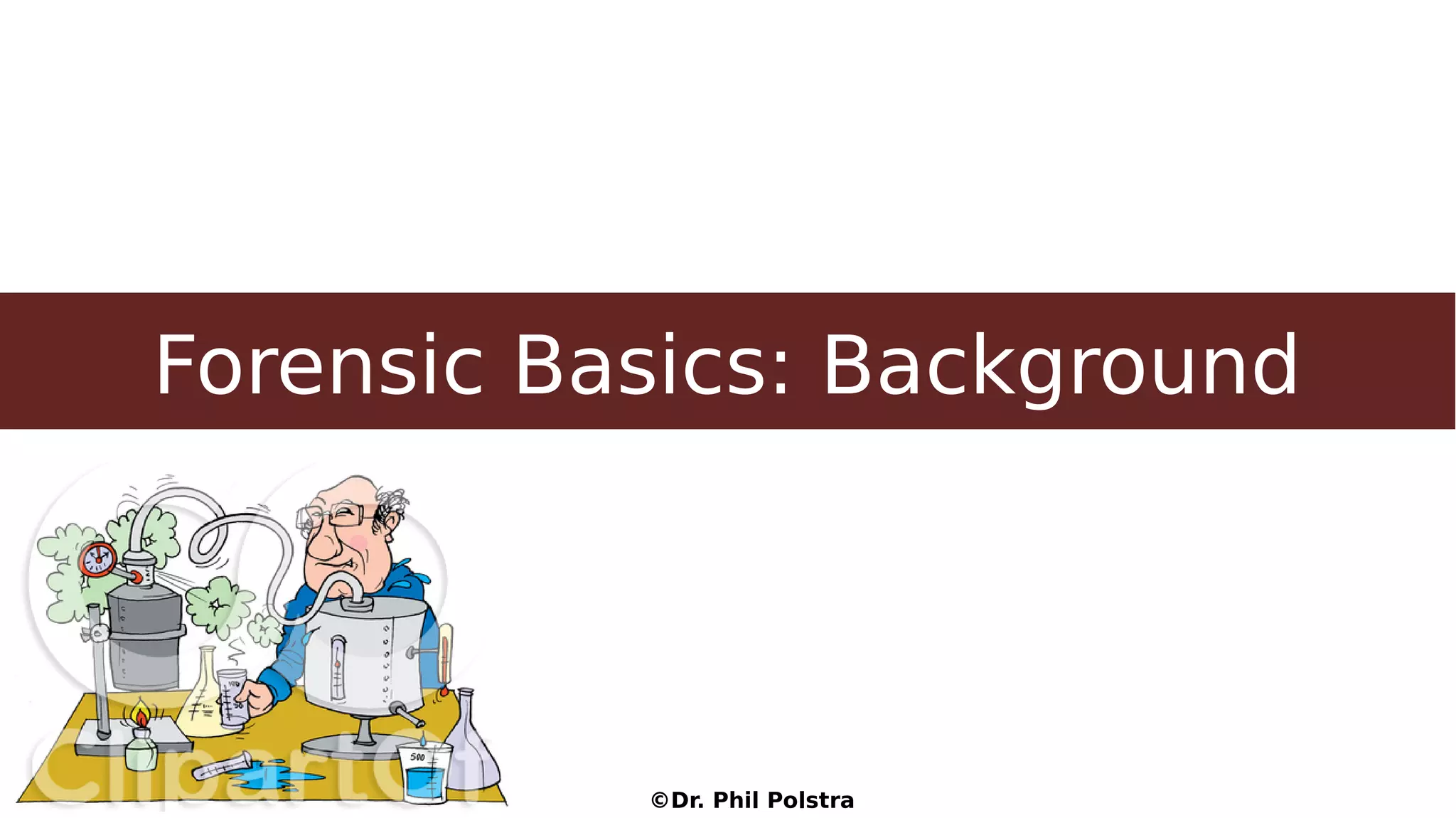 ©Dr. Phil Polstra
Forensic Basics: Background
 