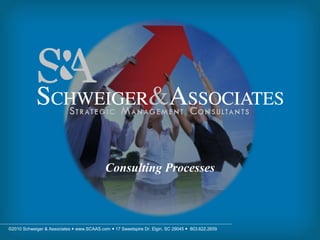 ©2010 Schweiger & Associates  www.SCAAS.com  17 Sweetspire Dr. Elgin, SC 29045  803.622.2659
Consulting Processes
 