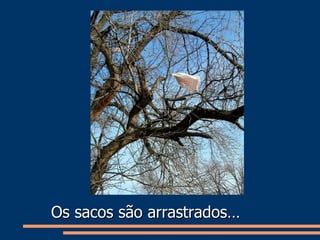 Os sacos são arrastrados… 