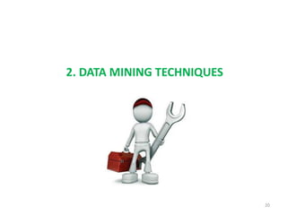 2. DATA MINING TECHNIQUES
20
 