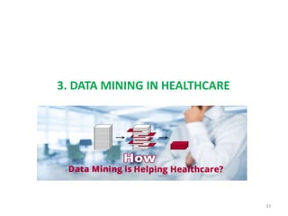 3. DATA MINING IN HEALTHCARE
33
 