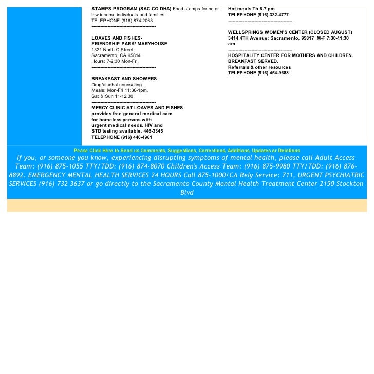 Sacramento County Food Stamps Sacramento County Food Stamps