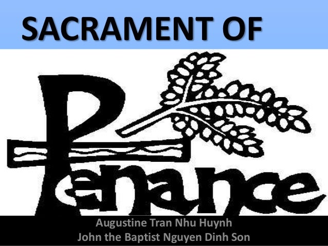 sacrament of penance matter and form of eucharist