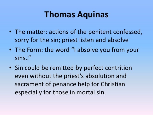 sacrament of penance matter and form of eucharist