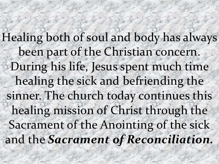 Sacrament of Reconciliation