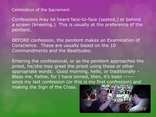 Sacrament of reconciliation. penance.rcia 2013 | PDF
