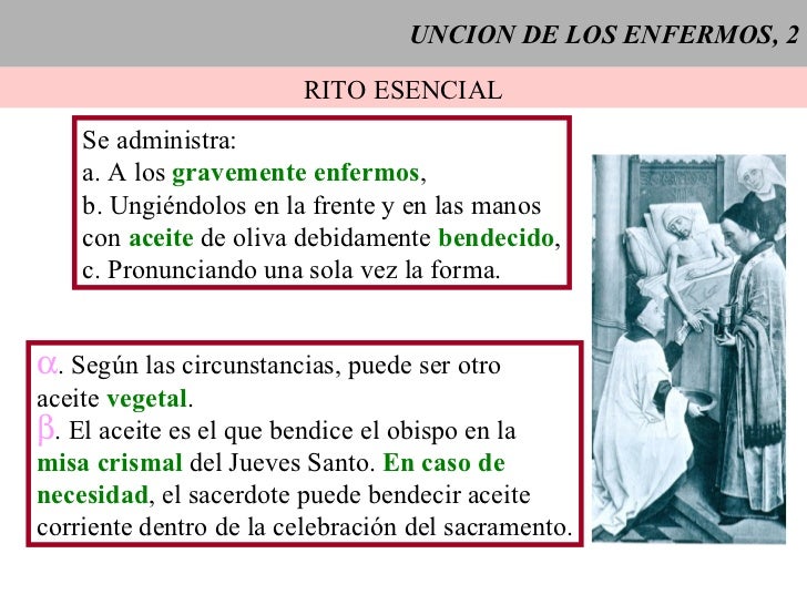 Sacramentos Uncion de los Enfermos