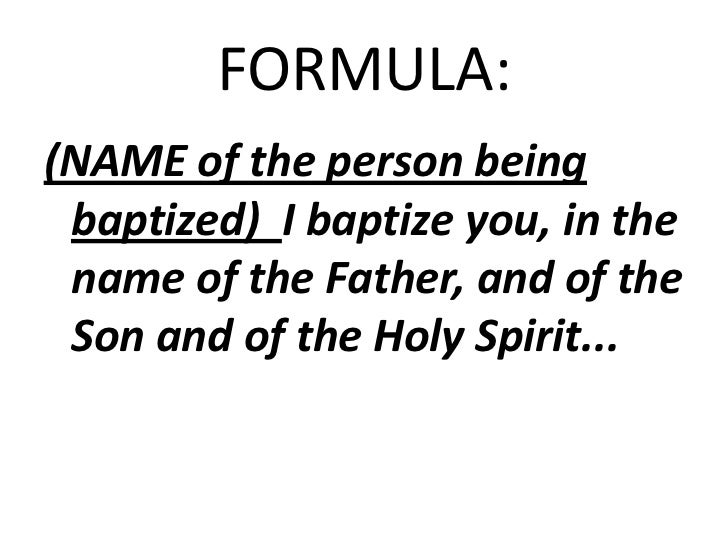 Sacraments (baptism & confirmation)