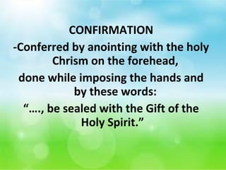Sacraments of initiation | PPT