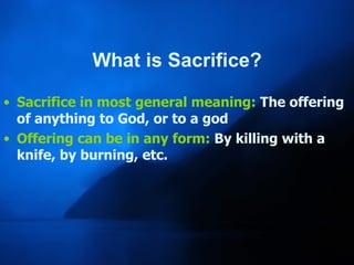 Sacrifice PPT