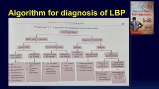 Algorithm for diagnosis of LBP
 