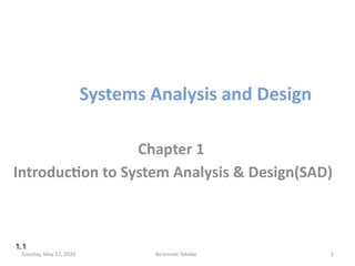 Comprehensive Introduction to Systems Analysis and Design Principles | PPTX