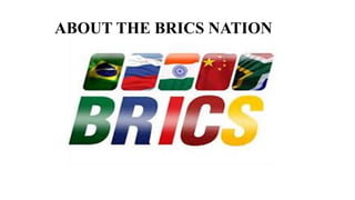 ABOUT THE BRICS NATION
 