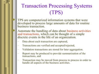 Computerised System Transaction System and designi chapter-1 | PPT