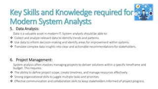 System Analysis Concepts and Roles - SAD | PPTX